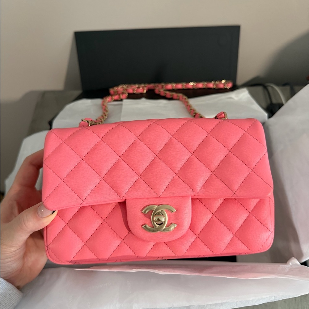 NWT Classic Chanel Mini - PINK - Picture 6 of 14